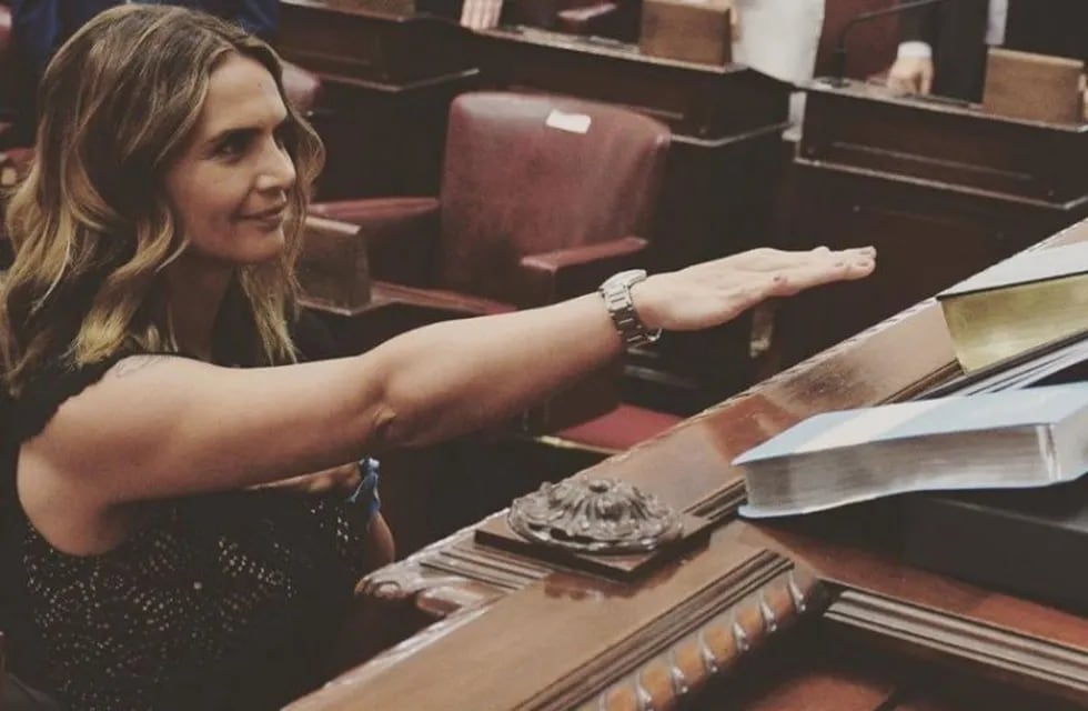 Amalia Granata juró el jueves como diputada provincial y la foto generó polémica (Instagram)