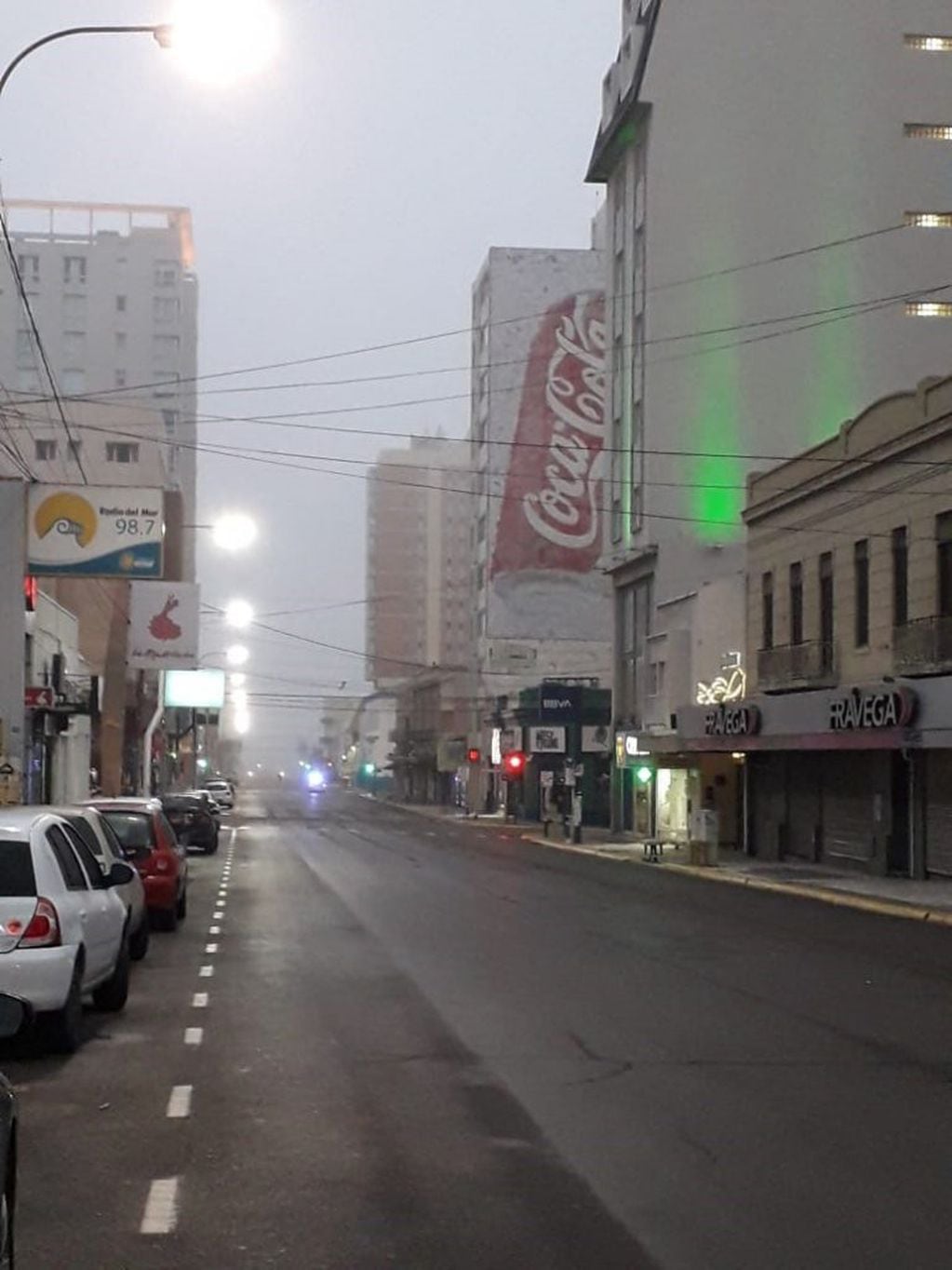 Neblina en la ciudad. Fotos Rubén Rodríguez.