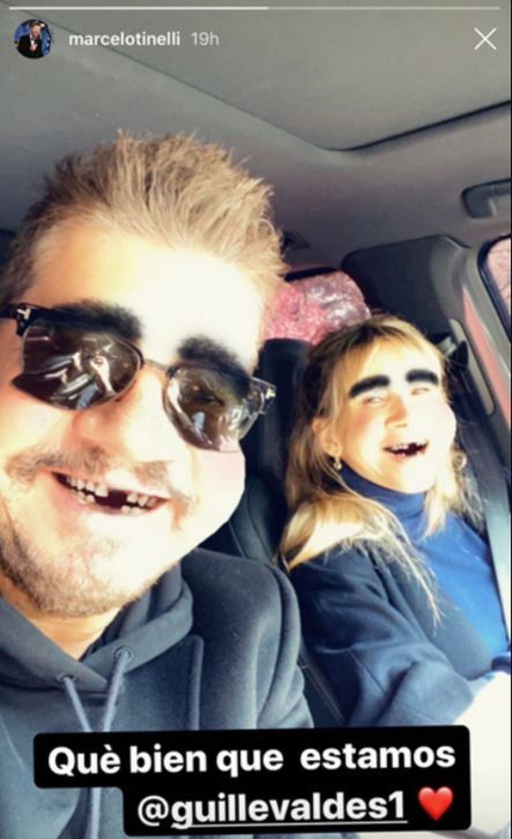 Marcelo Tinelli y Guillermina Valdés (Foto: Instagram)