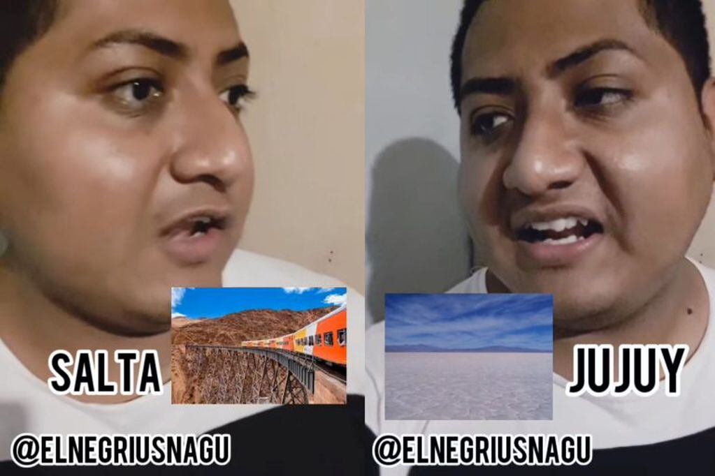 Nagu "el Negrius" comparando a Salta y Jujuy (Facebook Nagu)