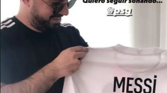 Danilo Ciancia camisetas de Messi Arroyito