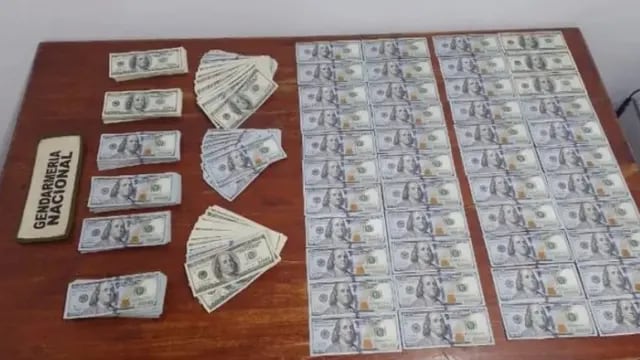 Gendarmería Nacional incautó más de 87 mil dólares en un operativo en Colonia Victoria