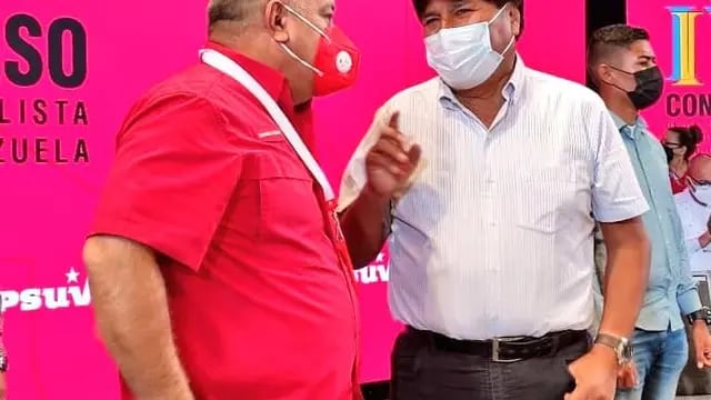 Diosdado Cabello - Evo Morales