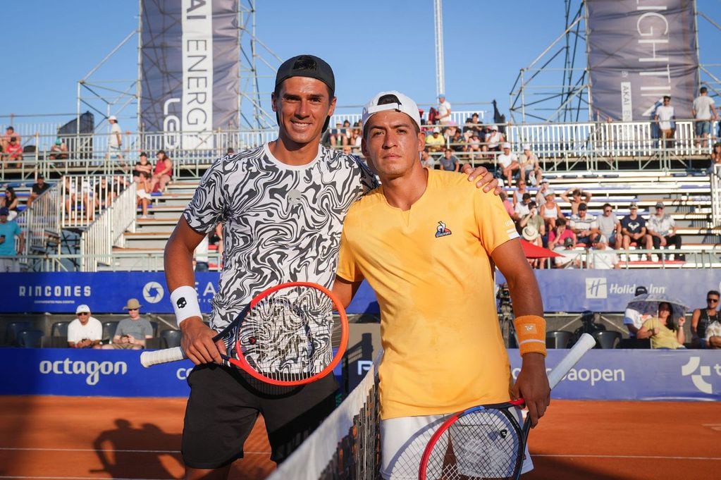 Federico Coria y Sebastián Báez, los animadores de la final del Córdoba Open 2023. (Prensa Córdoba Open)