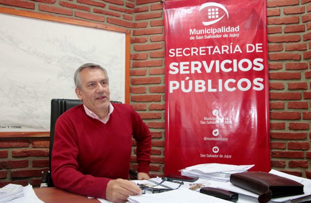Guillermo Marenco, secretario de Servicios Públicos de la Municipalidad de San Salvador de Jujuy.