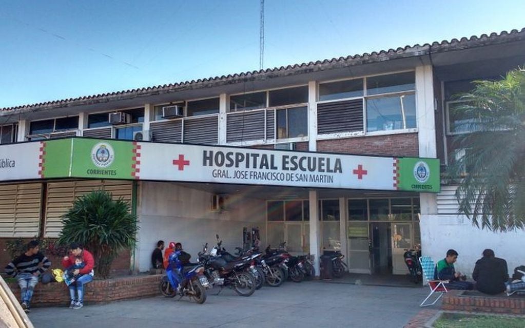 Hospital Escuela donde está siendo atendido una de las víctimas.