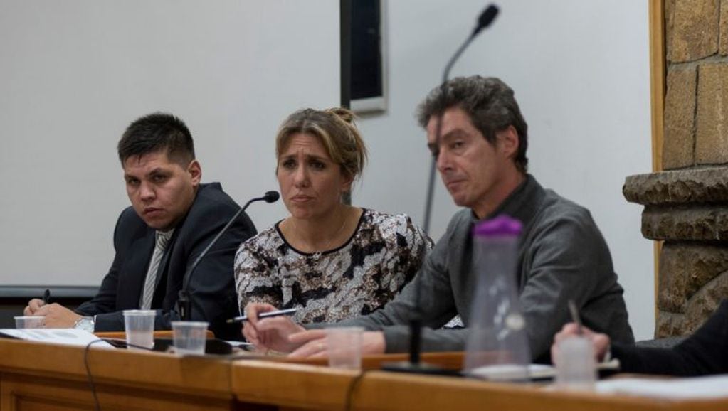 Los fiscales del caso en la audiencia por el caso de la muerte del bebé. Foto: Marcelo Martinez