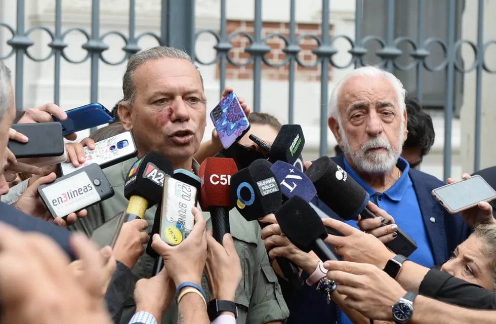 El ministro de Seguridad bonaerense, Sergio Berni, y sus sospechas sobre el crimen del colectivero. Foto: Clarín.