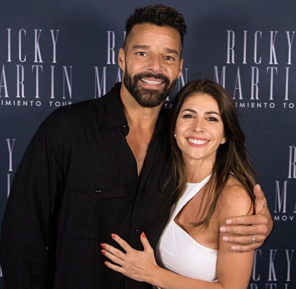 Con Ricky Martin. (Instagram)