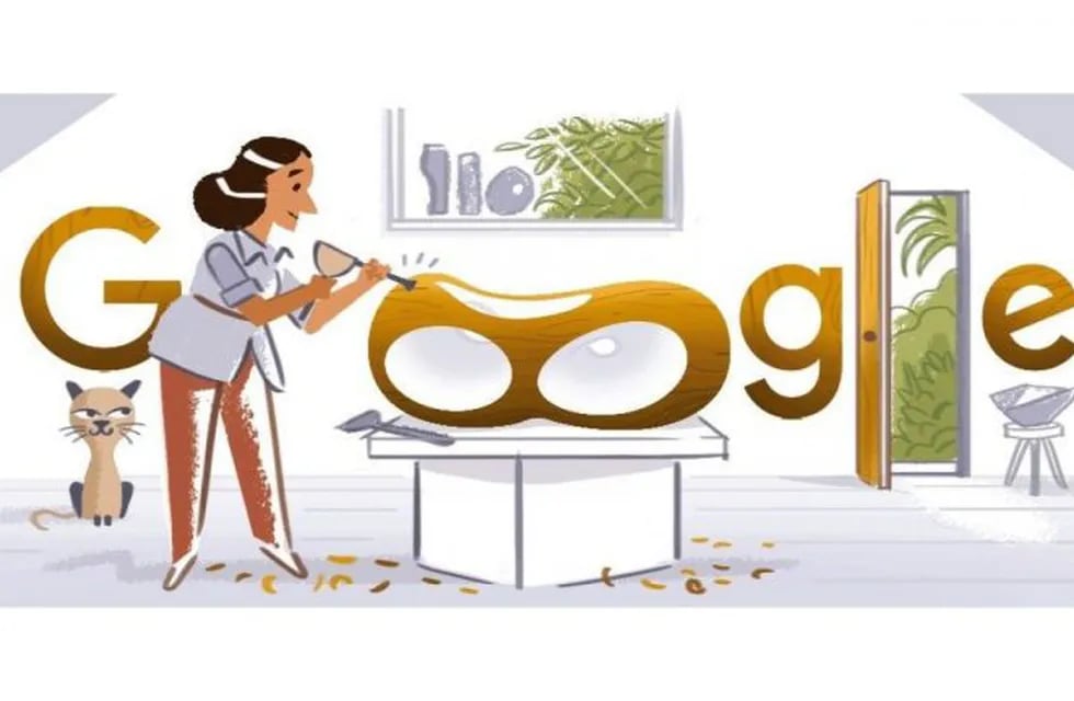 Doodle de Google homenaje a Barbara Hepworth (Google)