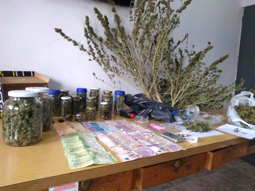 Marihuana, alucinógenos, LDS y éxtasis incautó la Policía en un procedimiento en Alvear. Foto 