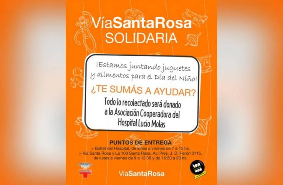 Campaña solidaria (Vía Santa Rosa)