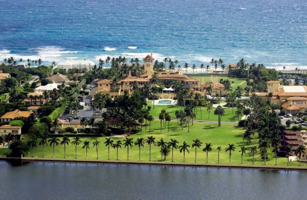 Mar-a-Lago en Palm Beach, residencia de verano de la familia presidencial de Donald Trump
