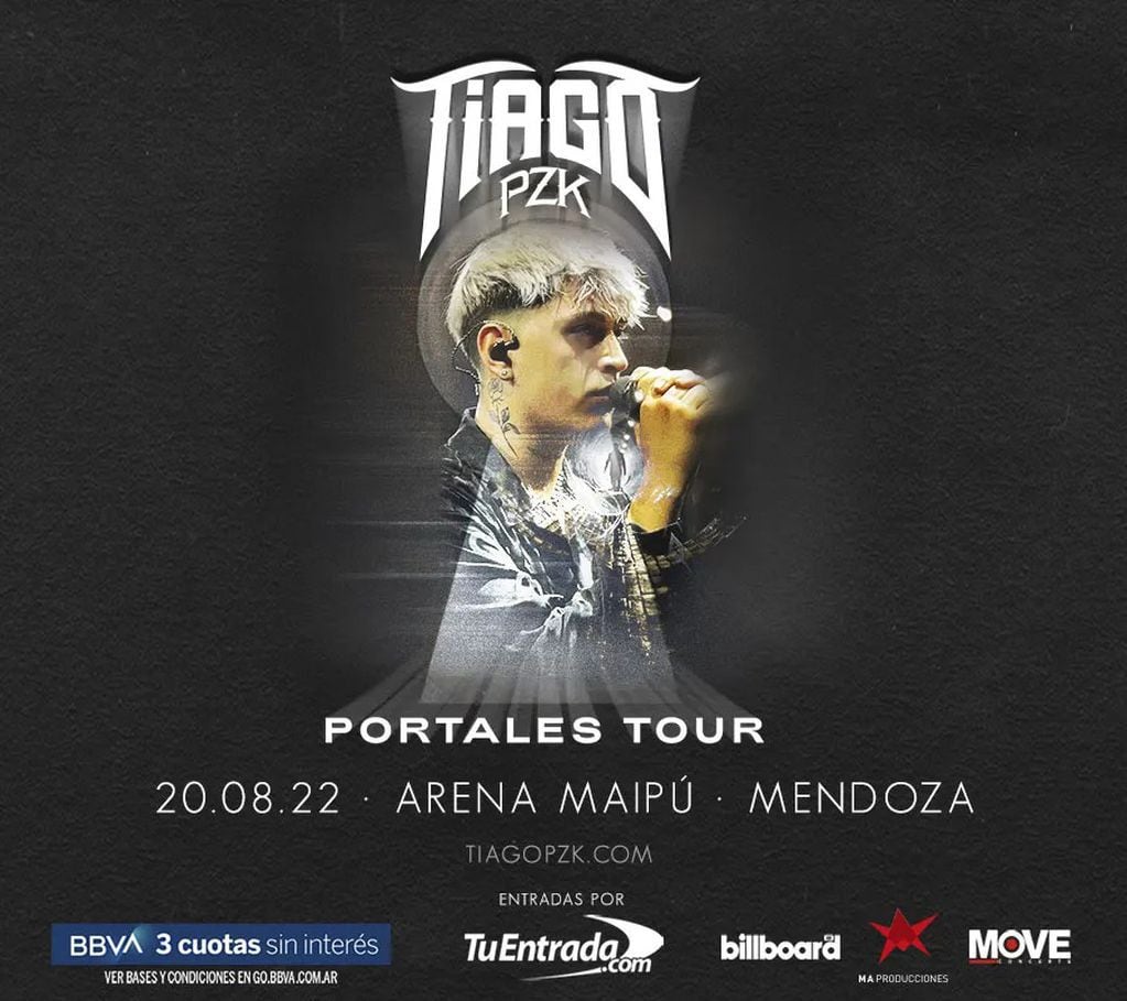 "Portales Tour", la nueva gira de Tiago PZK