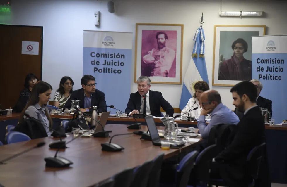 El exadministrador de la Corte Héctor Marchi en la Comisión de Juicio Político (Foto: HCDN)