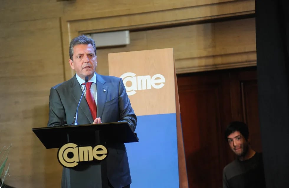 Sergio Massa Ministro de Economía en CAME Argentina. Foto: Federico López Claro