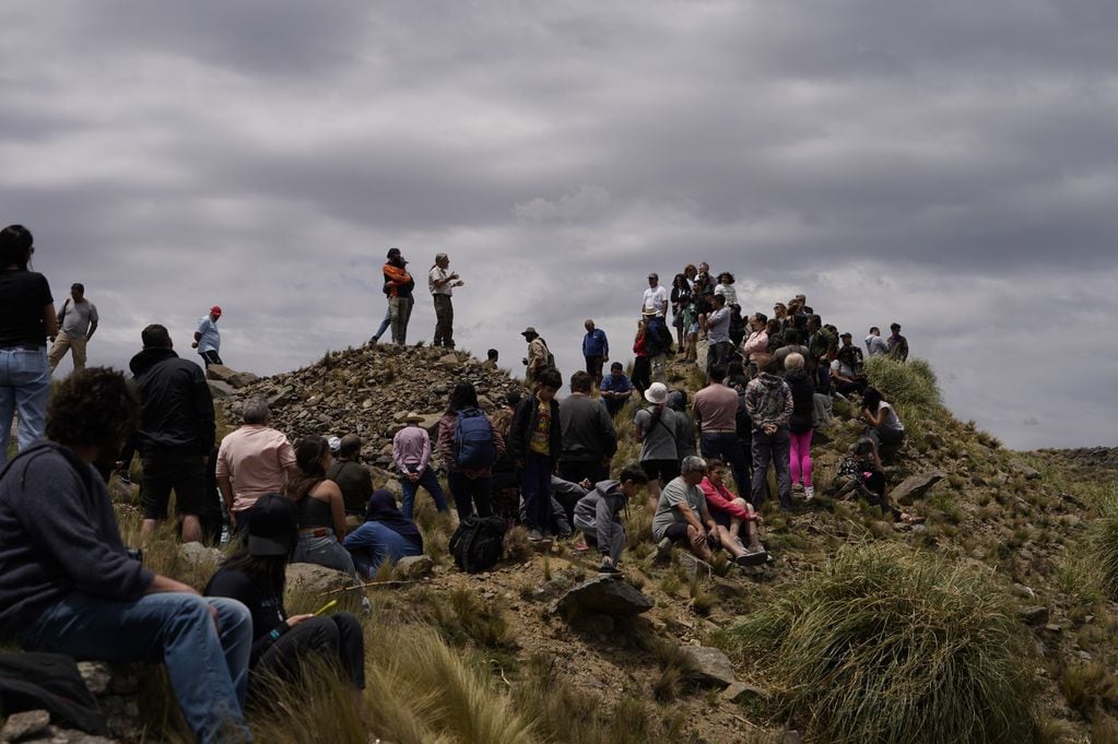 Una pareja de cóndores andinos, Yñaca y Hiernen, liberados en San Luis