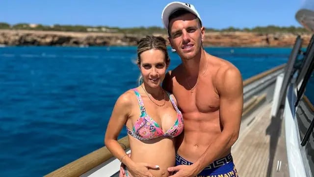 Giovani Lo Celso y Magui Alcacer