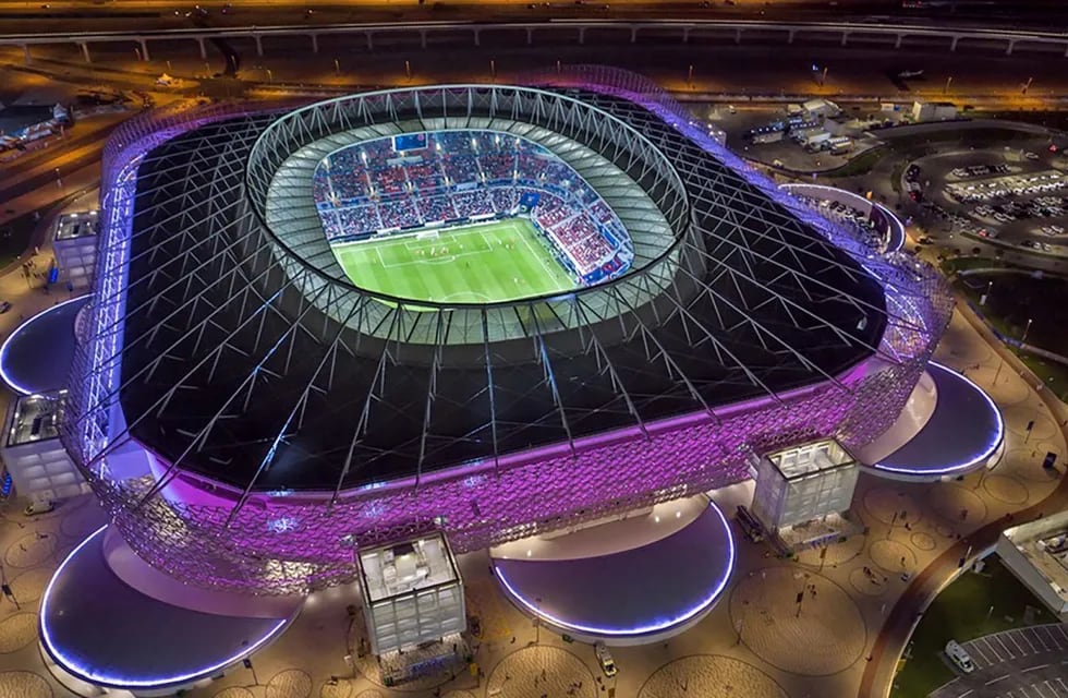El imponente estadio de Lusail recibió el duelo entre Argentina y Países Bajos en el Mundial Qatar 2022. (Foto: Télam)