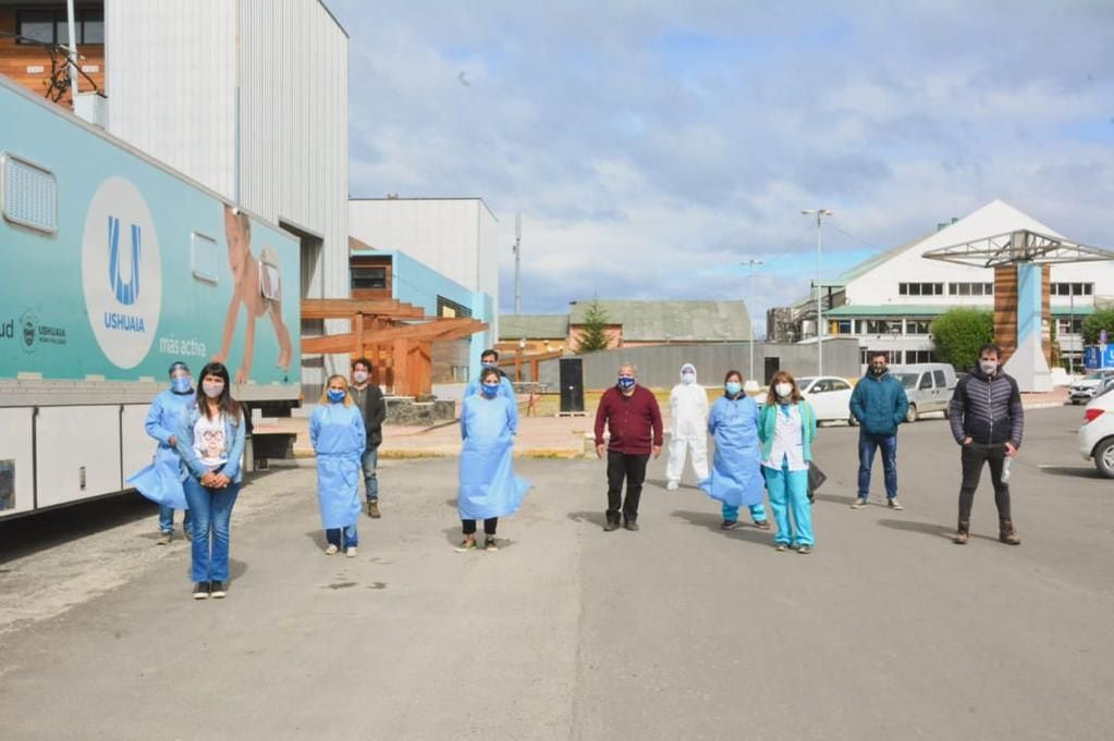 La Municipalidad de Ushuaia realizó el cuarto operativo de hisopados intensivos para la detección de Covid-19.