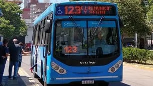 Colectivo de la línea 123 en Rosario