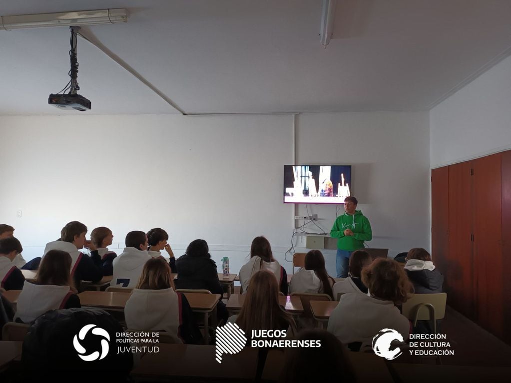 Continúan las charlas informativas en establecimientos educativos sobre los Juegos Bonaerenses