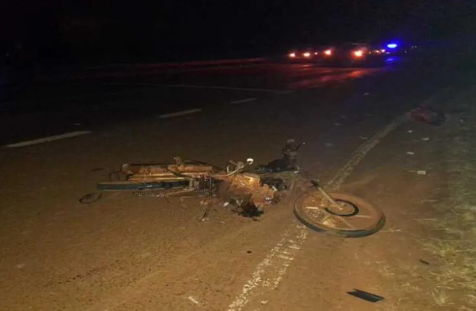 Accidente fatal en Comandante Andresito: un motociclista fallecido.