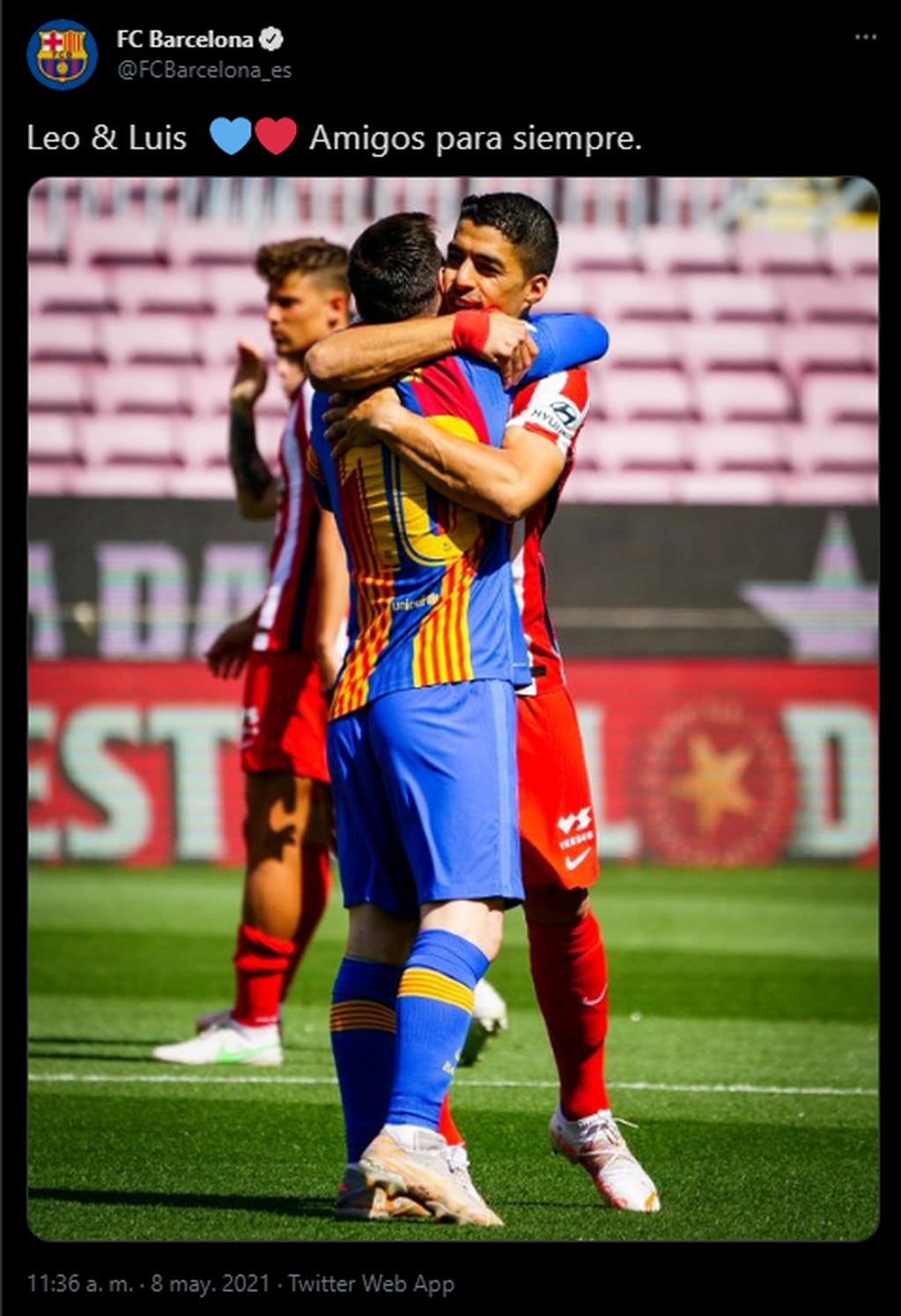 Lionel Messi y Luis Suárez, juntos y enfrentados en el Camp Nou.