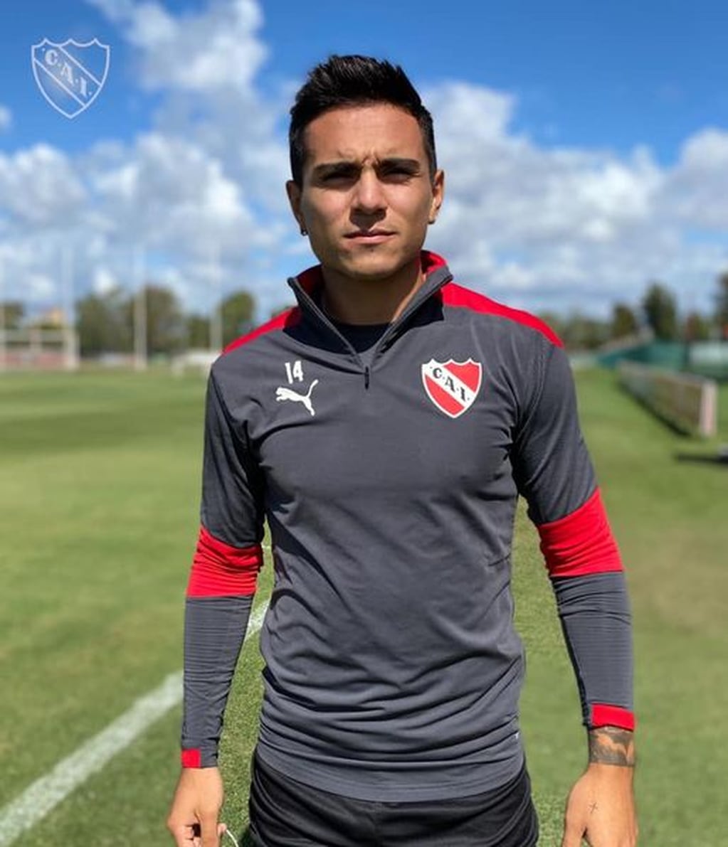 Lucas González, el jujeño que juega en Independiente y sería titular en el partido de este jueves en Jujuy.