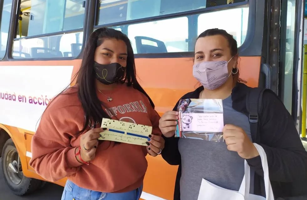 Intervención por el Día de los y las estudiantes en el transporte público