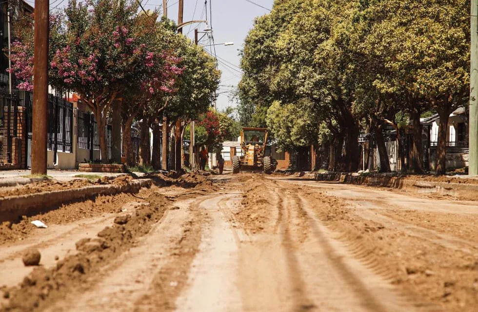 Más de 80 cuadras del noroeste se están pavimentando (Municipalidad de Córdoba).