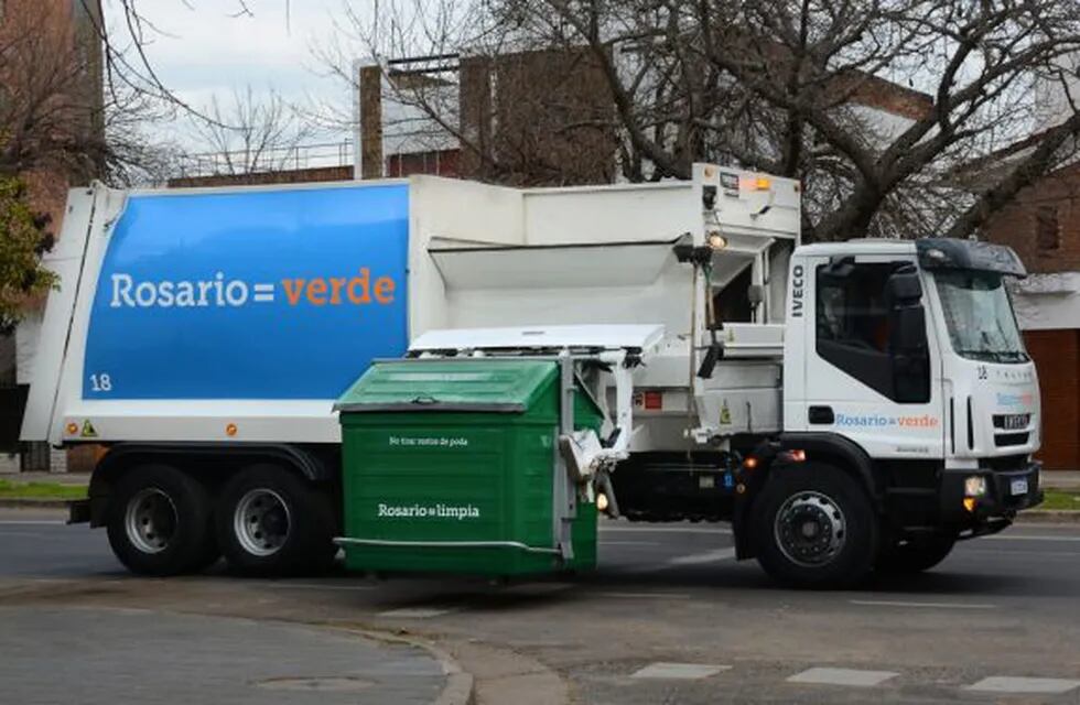 Camión de basura en el municipio de Rosario. (Sumar)