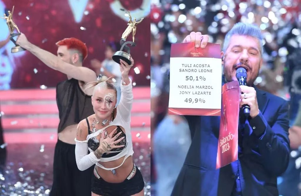 Tuli Acosta le ganó la final del Bailando 2023 a Noelia Marzol