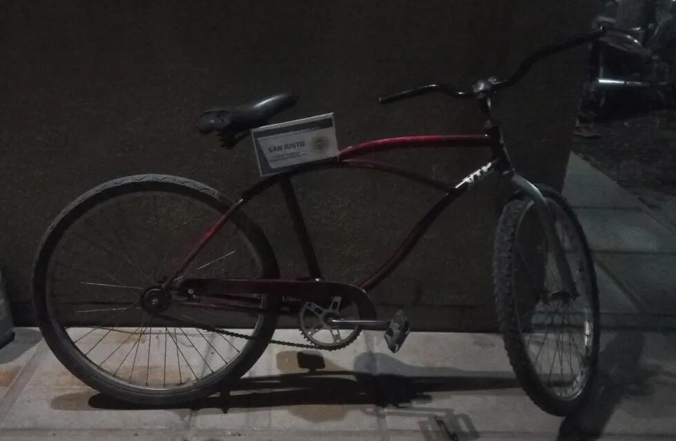 Bicicleta playera secuestrada en Arroyito