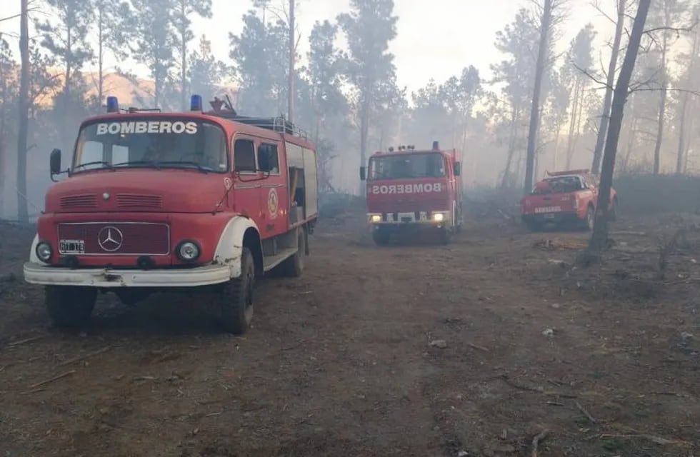 Los incendios, en la zona de La Cumbrecita y la Domanda.