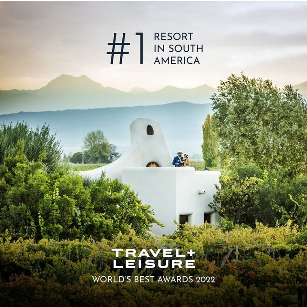 Cavas Wine Lodge elegido también cómo el resort n°1 de América del Sur