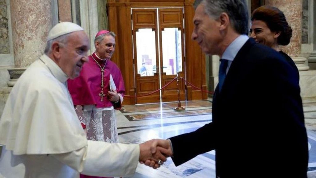 Macri junto al Papa Francisco (Foto de archivo).