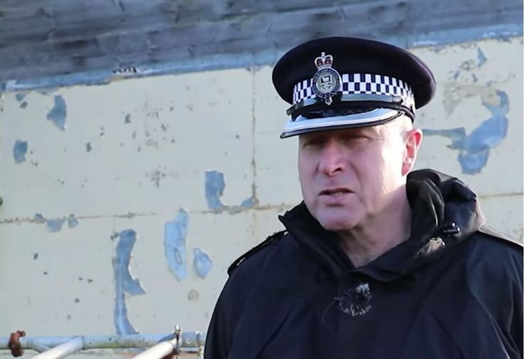  Jefe de Policía Real británica en las Islas. Superintendente Inspector en Jefe Jeff McMahon