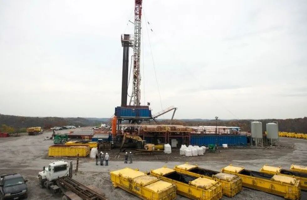 Imagen donde se desarrolla la actividad de fracking.