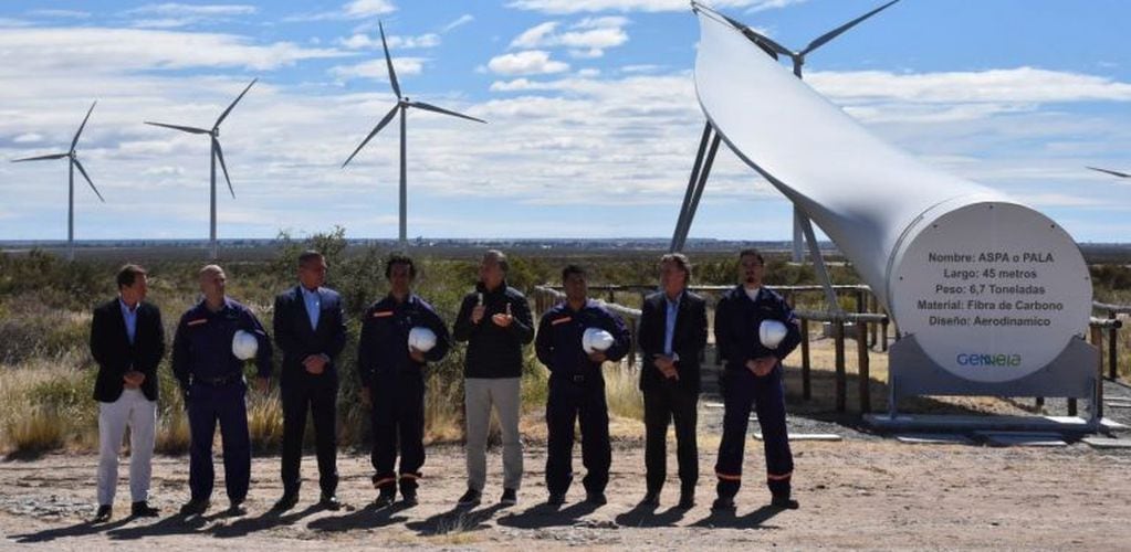 Macri inauguró hace algunos meses un parque.eólico en Madryn