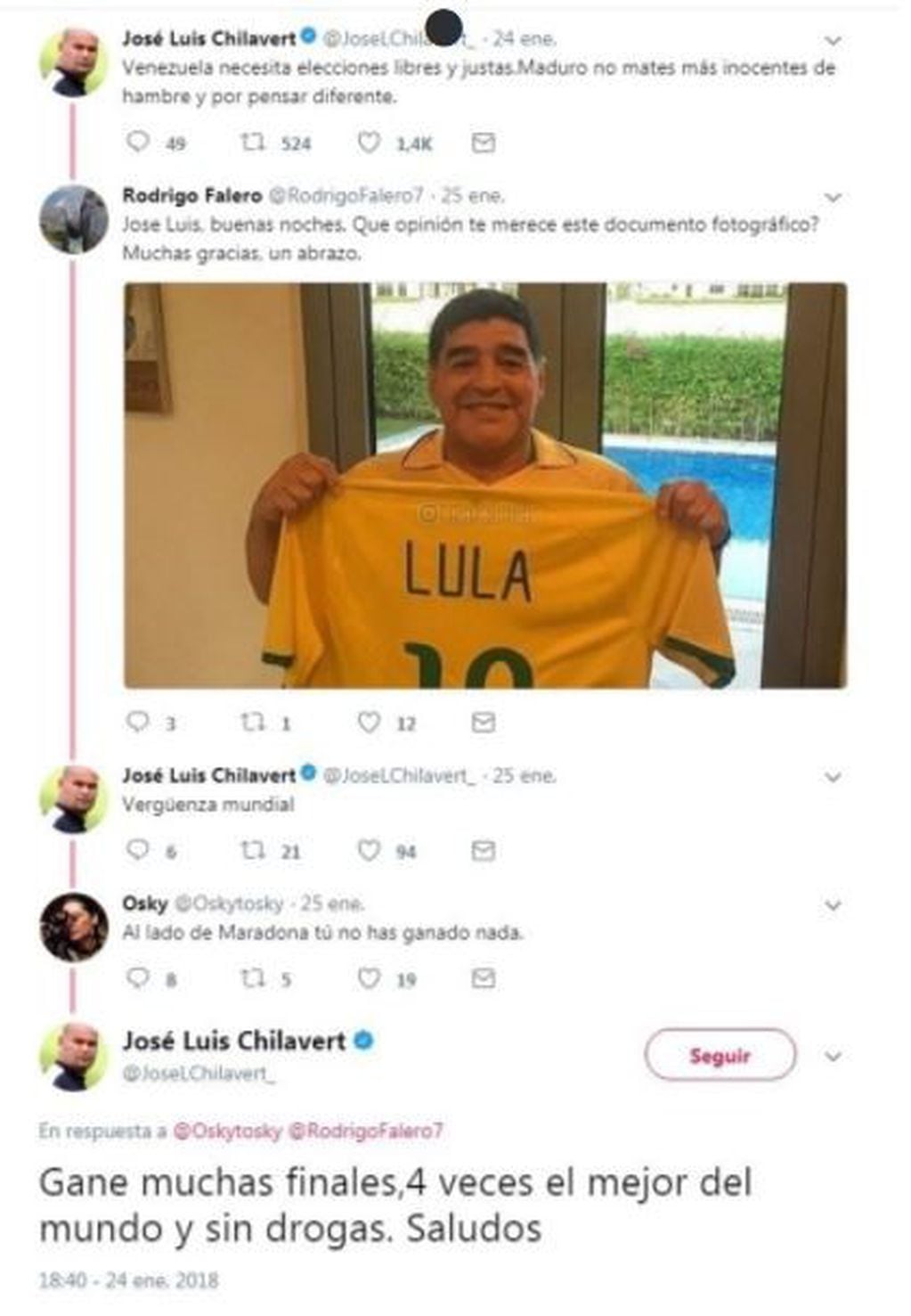 Chilavert contra Maradona