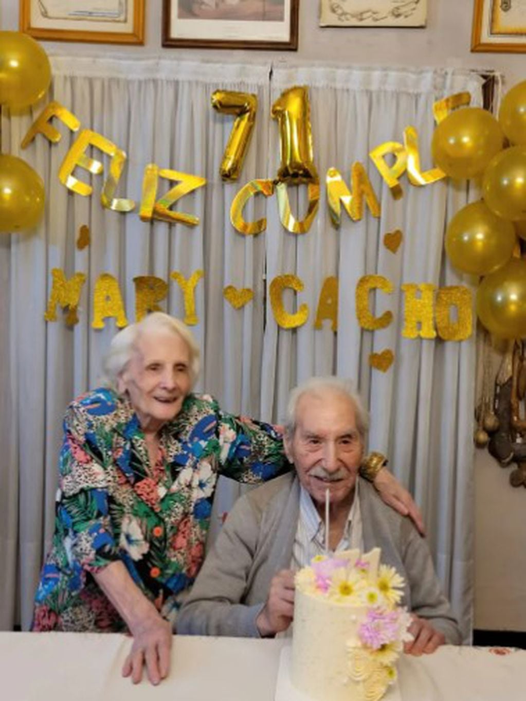 La pareja de Neuquén que cumplió 71 años de casados