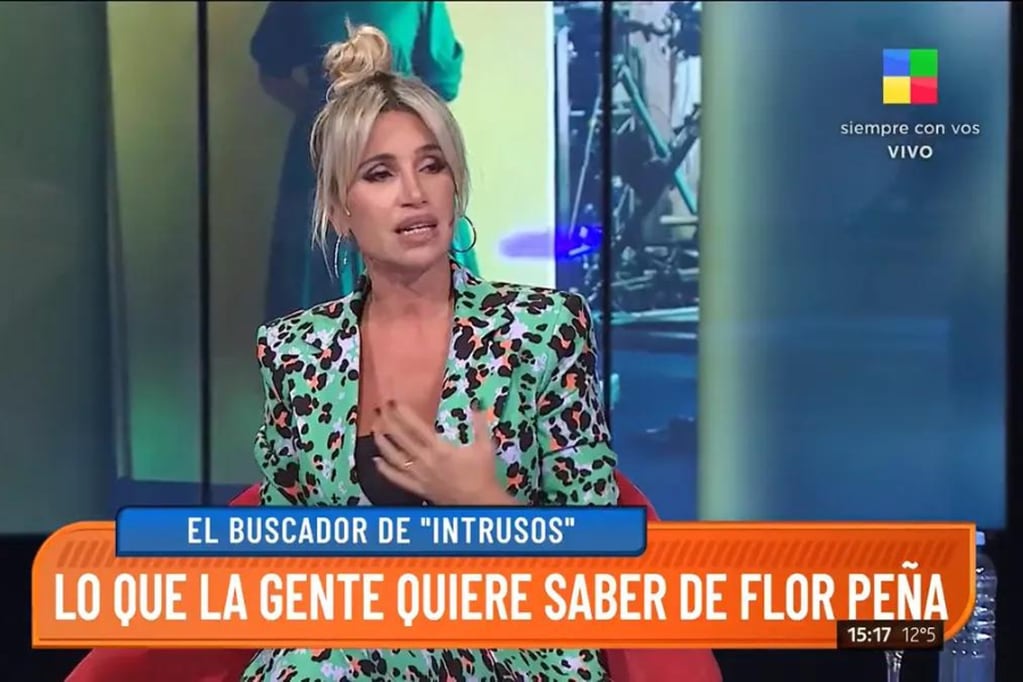 Flor Peña en "Intrusos" por América TV