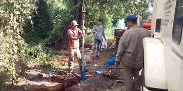 Eldorado: finalizan perforación de agua en barrio Los Lapachos