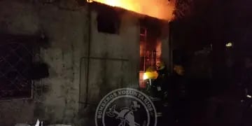 Incendio en Villa María.