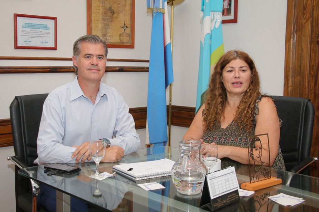 Titular de SEDRONAR, Gabriela Torres y Martín Piaggio, Gualeguaychú