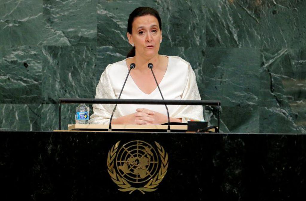 Gabriela Michetti representó al país ante la ONU en 2017. Foto: REUTERS.