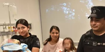 Policías de Rosario ayudaron a una embarazada