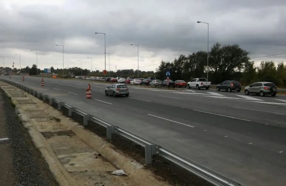 Regreso en la autopista Córdoba-Carlos Paz