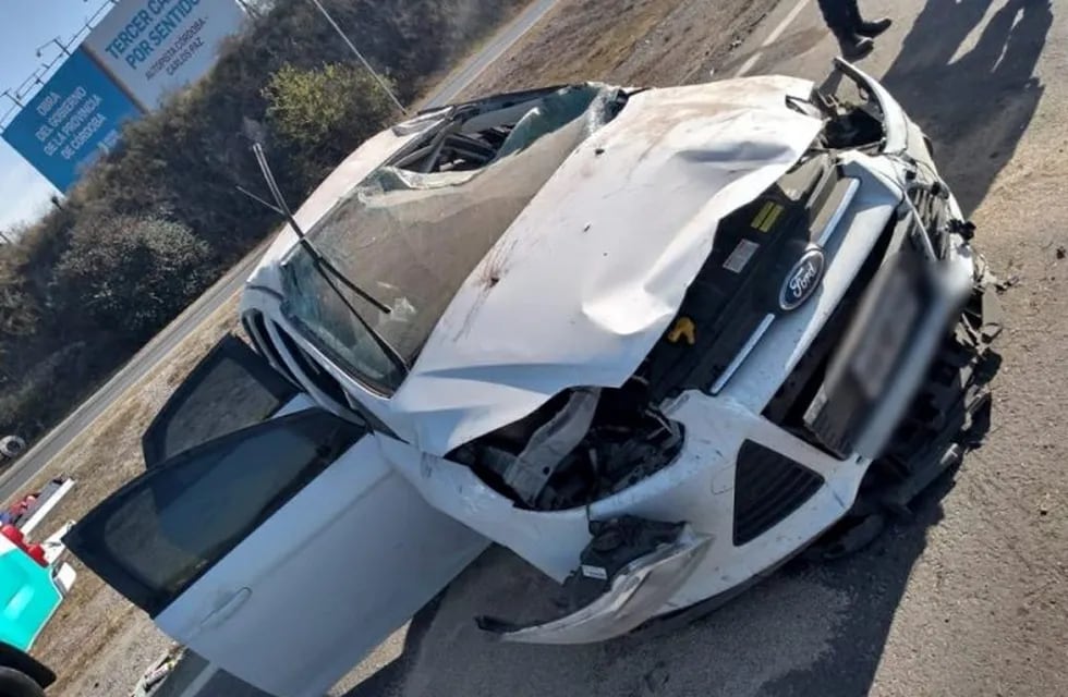 Malagueño: accidente de tránsito en la autopista Córdoba - Carlos Paz